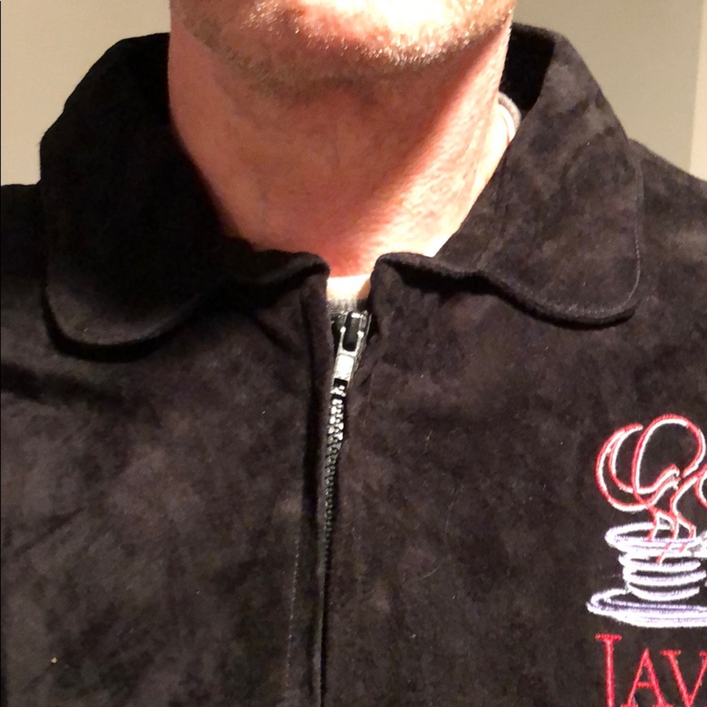 vintage 90s suede JAVA/SUN jacket - Picture 3 of 11